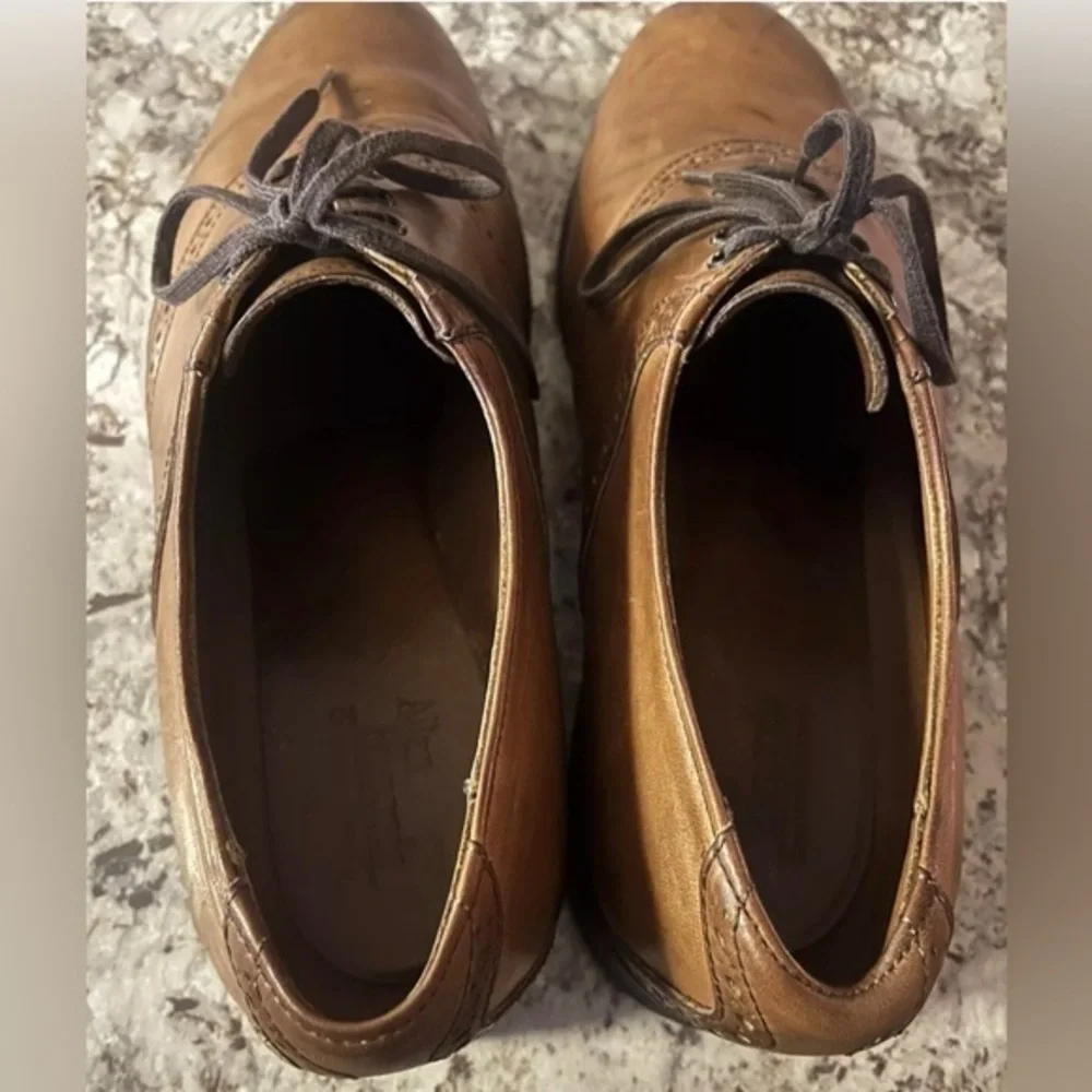 Allen Edmonds Corporate Casuals Oxfords Leather Shoes Cap Toe Size 9.5D‎